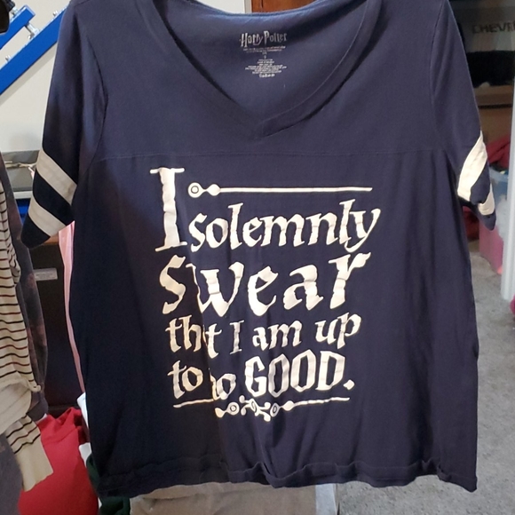 Warner Bros. Tops - Blue Harry Potter T-Shirt